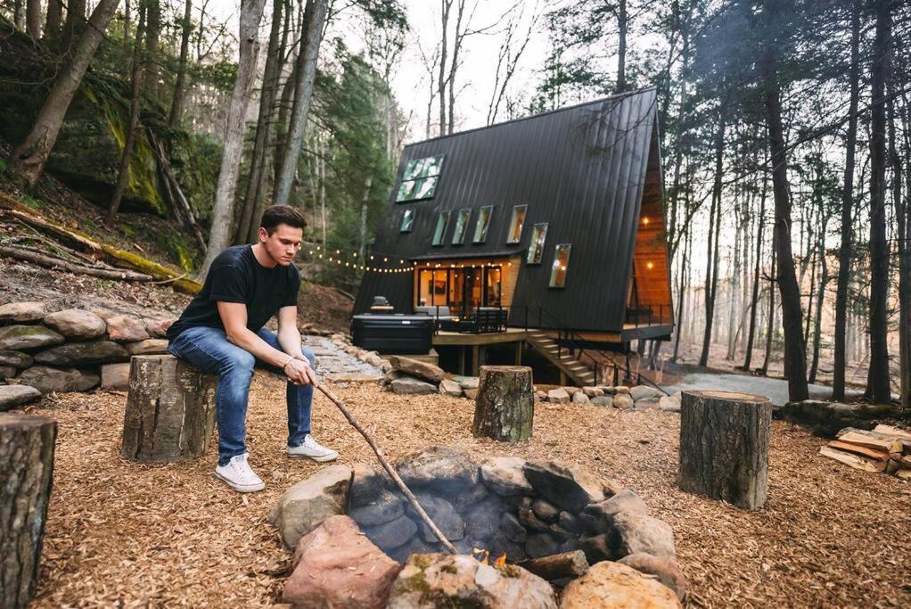 Dunlap Hollow A-Frame Rockbridge Zewnętrze zdjęcie
